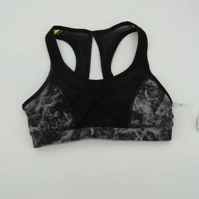 Kyodan Keyhole Back Crop Racerback Sports Bra Black XS NWT $42 - Image 1 of 4