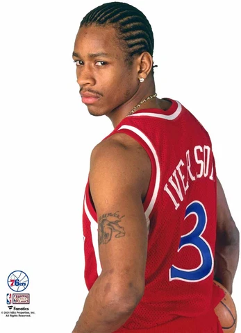 Allen Iverson Philadelphia 76ers Unsigned Rookie Year Portrait Photograph Cover