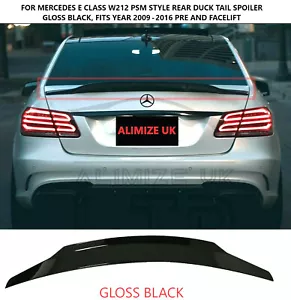 PER MERCEDES E 2009+ CLASSE W212 E63 E250 E350 E200 PSM SPOILER ALA CODA ANATRA - Foto 1 di 11