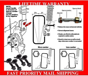 Fits Subaru Camber Kit Impreza WRX Front or Rear set 14mm - Picture 1 of 1