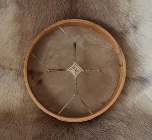 10" Shamanic Spirit Drum - Red Deer on Ash Hoop - With Beater - Picture 1 of 2