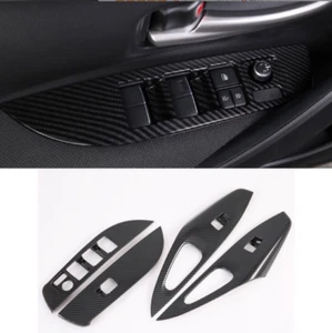 For Toyota Corolla Hatchback 2019-20 Carbon Fiber Door Window Switch Cover Trim - Picture 1 of 3
