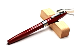 SHEAFFER IMPERIAL ROLLERBALL PEN IN RED USA MADE - Picture 1 of 10