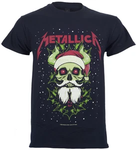 Metallica Santa Horns T-Shirt Schwarz Offiziell Neu S Bis XXL - Bild 1 von 5