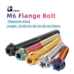 Ti Titanium Bolt Torx Head Flange Screw M6x10~50mm For Motorcycle Modification - Picture 1 of 18