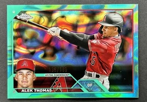Alek Thomas 2023 Topps Chrome AQUA LAVA REFRACTOR /199 Diamondbacks (#186) - Picture 1 of 2