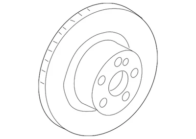 Rotor de freio a disco genuíno Mercedes-Benz 221-421-18-12-07 - Imagem 1 de 3