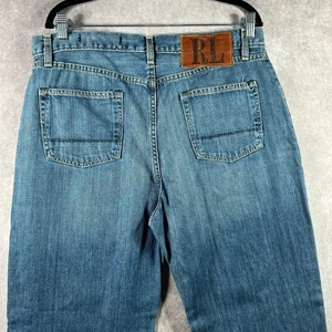 Pantalones de mezclilla Polo Jeans Co. Ralph Lauren Ashmore para hombre talla 36X36 azul lavado medio - Imagen 1 de 11