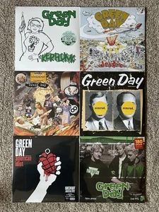 6 New Green Day LP Records - Kerplunk, Dookie, Insomniac, Nimrod, American Idiot - Picture 1 of 2