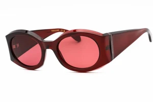 SALVATORE FERRAGAMO SF2008S 612 Sunglasses Burgundy Frame Red Lenses 55mm - Picture 1 of 4