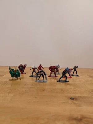 Marvel Nano Metalfigs Lote de 10 - Jada Toys Diecast Figuras Vengadores Foto 1 de 4