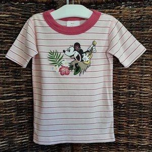 Hanna Andersson Disney 100% Organic Cotton Minnie Mouse Pajama Shirt Girls 4 100 - Picture 1 of 6