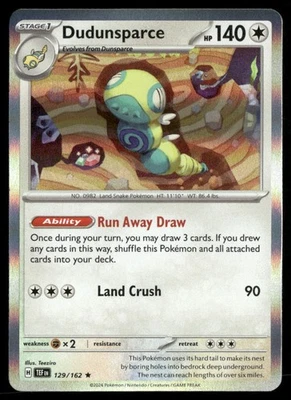 SV05: Temporal Forces #129/162 Dudunsparce - Image 1 of 2