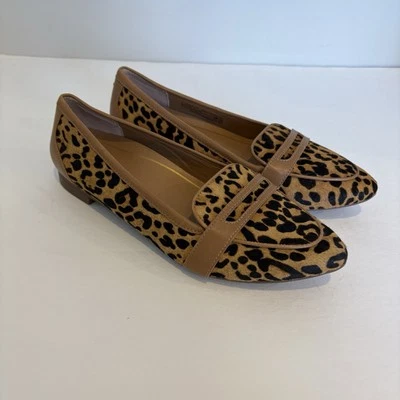 Vionic Women Gem Savannah Shoes 6.5 Calf Hair Leopard Flat Loafer Capsule Preppy - Image 1 of 4