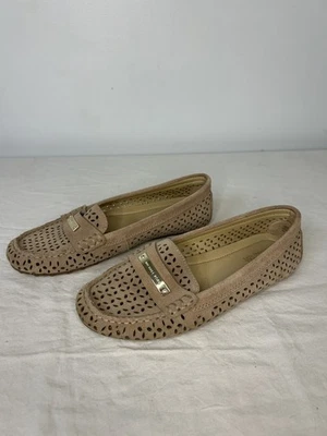 Michael Kors Taupe Gamuza Mocasín Zapatos de Conducción Planos Mujer Talla 6M Foto 1 de 4