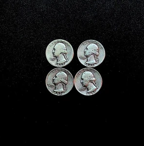4-CUARTOS DE PLATA WASHINGTON envío gratis - Imagen 1 de 1