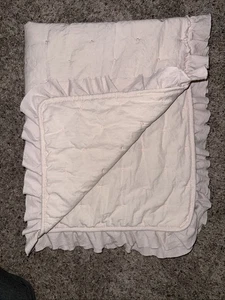 SL Home Fashions Infant Girl's Solid Dusty Rose Quilt Comforter 30" x 40" NEW - Picture 1 of 5