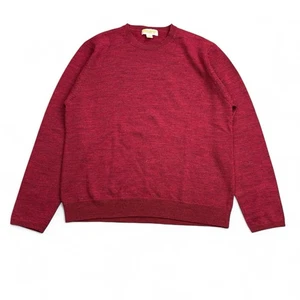 Vintage 90s Brooks Brothers Pullover Herren Large Rot 100% Merinowolle Strick - Bild 1 von 9