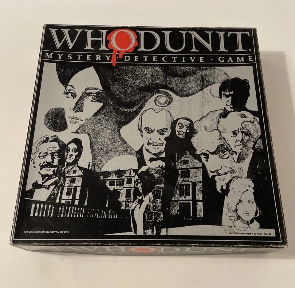Juego de mesa Whodunit vintage de Selchow & Righter - Edición 1985 - ¡Completo! Foto 1 de 4