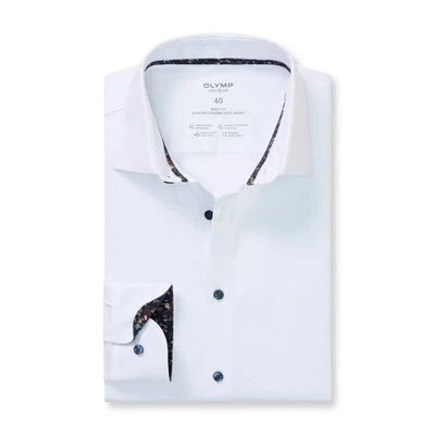 Olymp Level Five Body Fit Camicia Da Uomo Business 24/Seven Bianca 204584 00 - Immagine 1 di 3