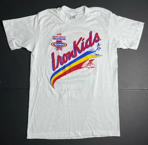Vtg Rainbo IronKids Bread Single Stitch T Shirt 1989 Tour Sz M White - Picture 1 of 9