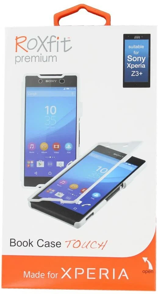 GENUINE ROXFIT SONY XPERIA Z3+ BOOK CASE TOUCH | WHITE  - Image 1 of 4