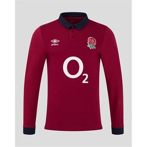 Umbro Kids England Rugby Alternate Classic Long Sleeve Shirt 2024 2025 Juniors - Picture 1 of 5