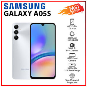 (New&Unlocked) Samsung Galaxy A05s 6GB+128GB SILVER Dual SIM Android Cell phone
