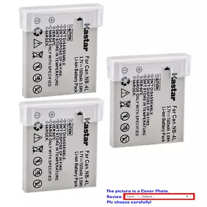 Kastar Replacement Battery for Canon NB-4L NB-4LH & Canon PowerShot ELPH 100 HS - Picture 1 of 7