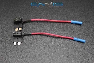 2 PCS ATC ATO BLADE ADD A FUSE TAP CIRCUIT BLOCK PANEL PLUG HOLDER WIRE USA - Image 1 of 4