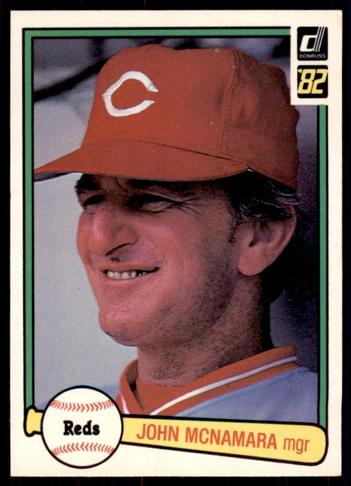 1982 DONRUSS JOHN MCNAMARA . CINCINNATI REDS #526 - Image 1 of 2