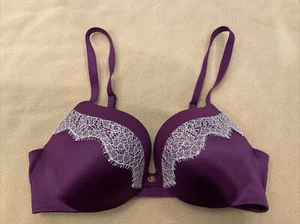 Victoria’s secret bra 34B purple pushup underwire - Picture 1 of 4