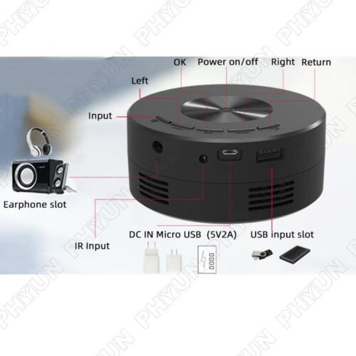 5V 2A 10W Mini Projector LED Home Cinema Portable Home Movie Theater Projector