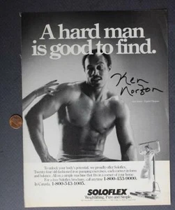 Heavyweight Boxing Champion Ken Norton signed autographed '85 Soloflex ad photo- - Picture 1 of 1
