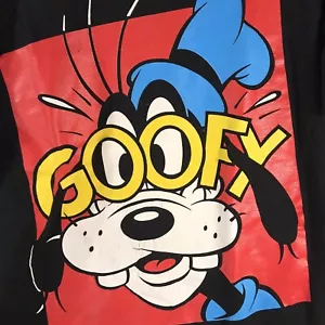 Vintage Mickey & Co. Goofy Big Face Big Logo Black Single Stitch T-Shirt 1990’s - Picture 1 of 9