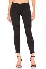Hudson Womens Tuxedo Stripe Amory Super SKINNY Stretch Jeans Black Size 30