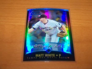 RAYS MATT WHITE 2001 BOWMAN CHROME REFRACTOR #129 - Picture 1 of 1