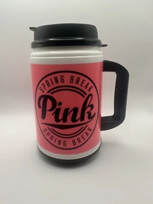Victoria's Secret Pink Nation 2015 Spring Break Chug Mug Hot Cold 24 盎司粉色 — 第 1/4 张图片