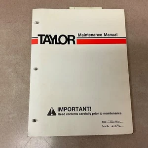 Taylor YALE TCO400L FORK LIFT TRUCK MAINTENANCE MANUAL & TROUBLESHOOTING GUIDE - Picture 1 of 6