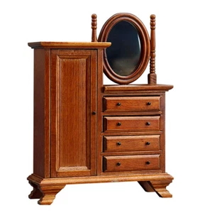 Mueble miniatura para casa de muñecas tocador modelo paisaje estatuillas regalo - Imagen 1 de 6