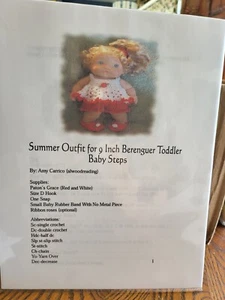 Traje de verano con patrón de ganchillo para niño de 9" - Imagen 1 de 1