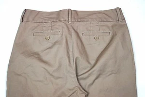 Coldwater Creek Crop Hose 10 beige Cargotasche Hibiskusmuster am Bein - Bild 1 von 10