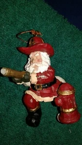 Fireman Santa Ornament - Picture 1 of 2