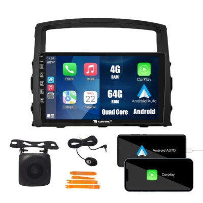 For Mitsubishi Pajero V97 2006-14 Carplay Android Car Stereo Radio WiFi BT 4+64G - Image 1 of 4
