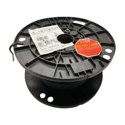 Alambre de carrete para máquina herramienta Southwire E51583 negro 8 AWG, 19 libras 13 oz Foto 1 de 4