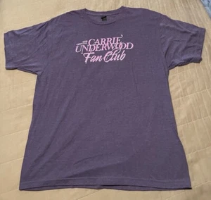 Carrie Underwood - Official Fan Club T-Shirt Purple - XL Extra Large NEW - Picture 1 of 14
