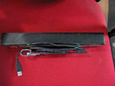 HP LCD MONITOR SPEAKER SOUND BAR MODEL  H-108 P/N 531565-101 USB POWER - Image 1 of 2