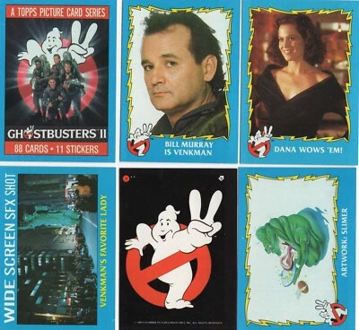 1989 Topps Ghostbusters II 2 Trading Cards & Stickers - Pack Fresh - You Pick! - Image 1 of 2