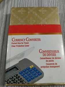 Vintage Currency Converter Pocket Size For Travel With Clear Protective Covering - Picture 1 of 3