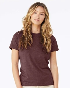 BELLA + CANVAS - Women’s Relaxed Jersey Tee - 6400 - Fit Heather CVC Tee - 6400C - Picture 1 of 42